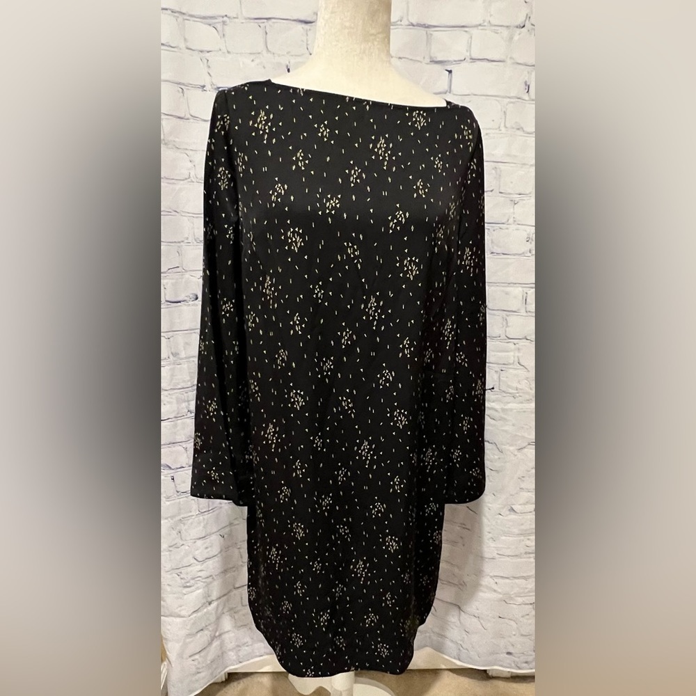 Prologue Womens Dress Size S Black Square Neck Wide Sleeve